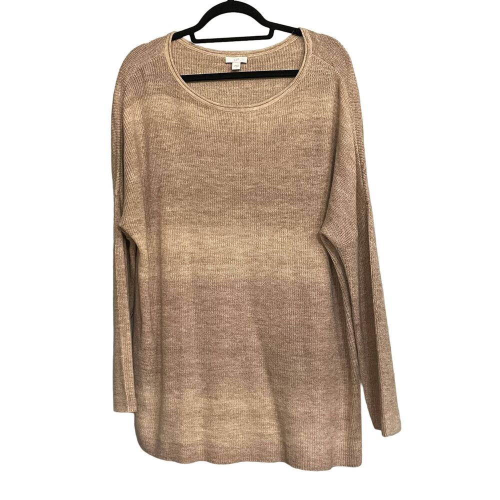 J Jill Knit Sweater Cotton Acrylic Blend Pullover Womens L